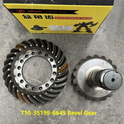 710-35199-6645 Bevel Gear HOWO Truck Parts 27/18 Pinion dan Crown Wheel Spiral Bevel Gear 27/18