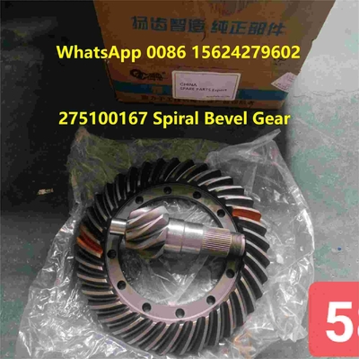 275100167 Spiral Bevel Crown Wheel Pinion Gear XCMG ZL150GN Wheel Loader suku cadang
