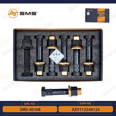 AZ9112340123 SMS-40108 Bolt Roda Belakang Sinotruk Howo Bagian Sasis