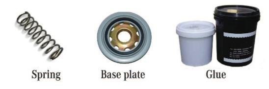 Filter yang disesuaikan Bahan baku Baseplate Untuk Mesin Filter