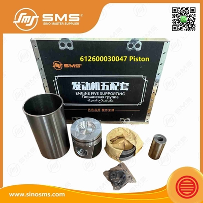 612600030047 Silinder Liner WEICHAI Bagian Mesin Piston Ring Pin Engine WP10 Lima Pendukung