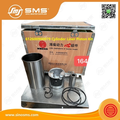 Silinder Liner 612600900079 WEICHAI Bagian Mesin Piston Ring Piston Pin WP10