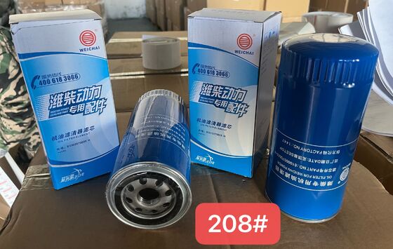 WEICHAI Filter minyak mesin JX0818 61000070005 Bagian truk